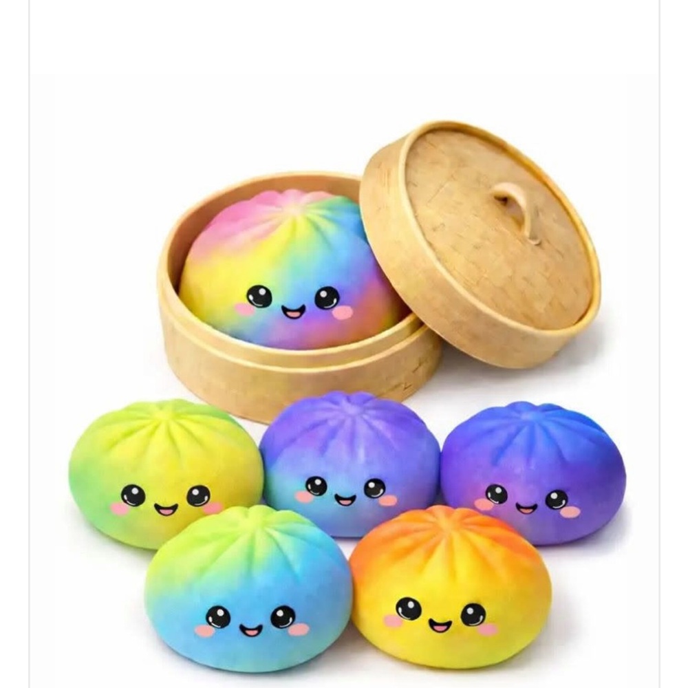 Rainbow surprise Mystery. Squishy, Dumplings.